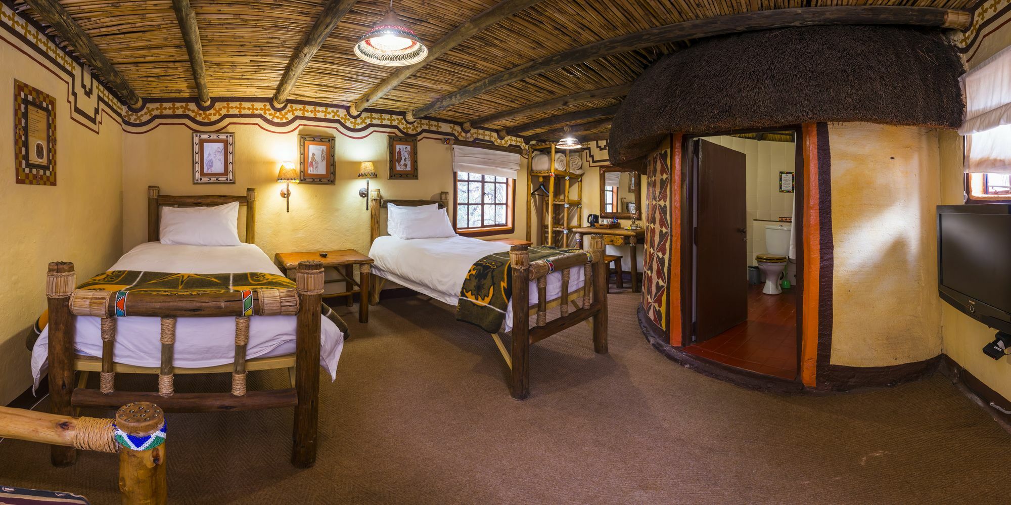 Aha Lesedi African Lodge & Cultural Village Broederstroom Exterior photo