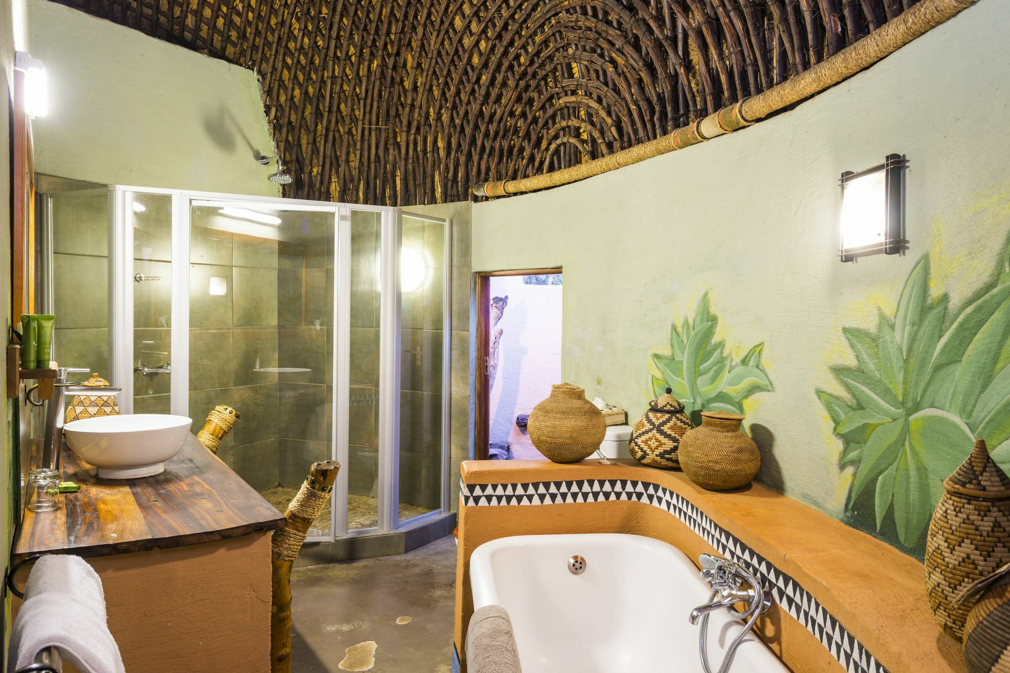 Aha Lesedi African Lodge & Cultural Village Broederstroom Exterior photo